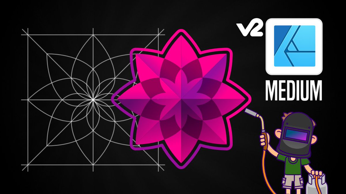 SpriteAttack's tweet photo. Using simple geometric grids with the Shape Builder Tool in Affinity Designer v.2
https://t.co/DQofQsHiKU
#Affinity #AffinityDesigner #Affinitybyserif #tutorial #vectorart #illustration #graphicdesign #design #logo #logodesign #shapebuilder #shapebuildertool #grids #template https://t.co/M2H3tofa4s