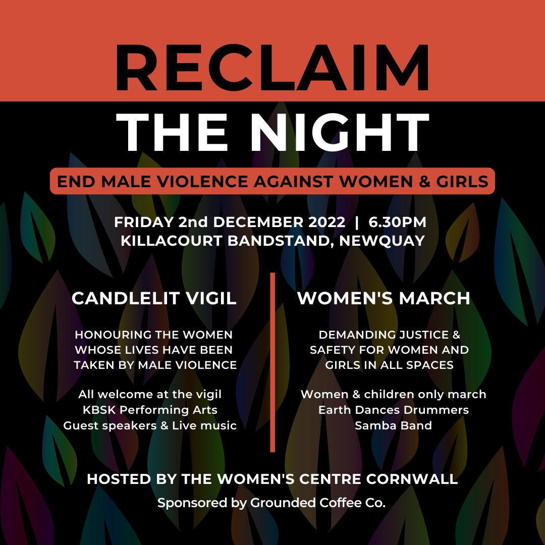 Reclaim The Night event happening on 2 December 2022 - End male violence against women and girls