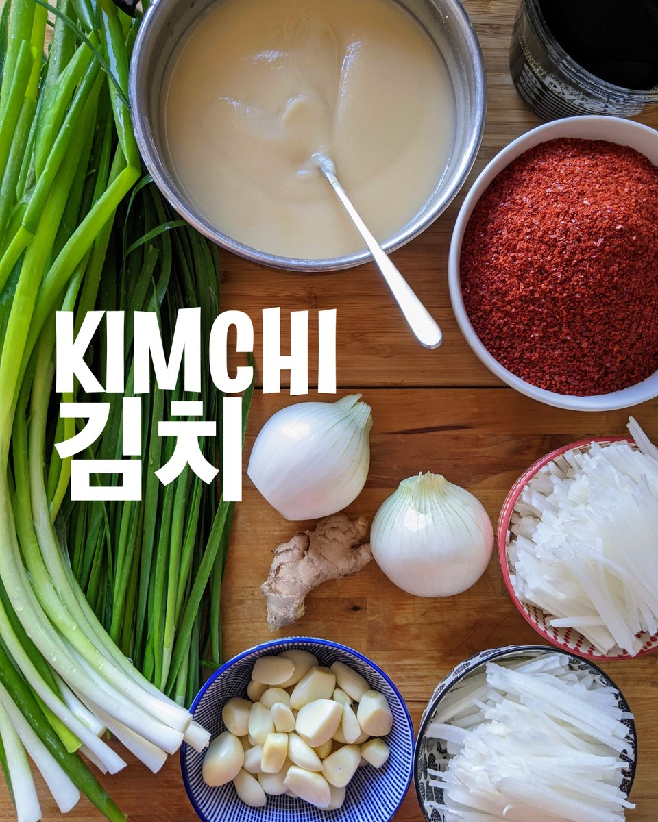fermentapp's tweet photo. Our final recipe will be #Kimchi, the staple of Korean cuisine. Although it’s not the most difficult recipe out there, it’s very labor intensive, so it will be our “graduation” recipe. https://t.co/eD0ngjKP2P https://t.co/onVI4hs6fi