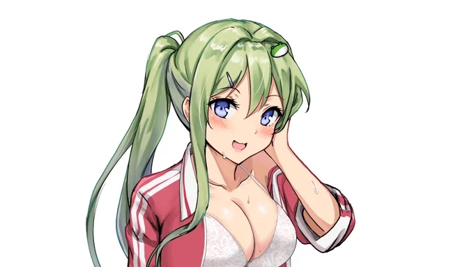 pixivFANBOXで現パロ早苗さん 追加差分「水着早苗さん表情差分&水着解け差分(R18)・競泳水着早苗さん色差分・ジャージ早苗さん下着差分・スポブラ早苗さん上裸差分(R18)」12枚を公開しました!  