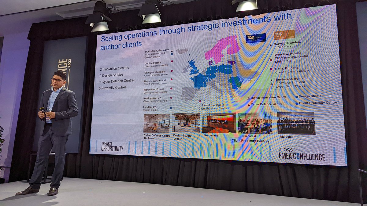 holgermu's tweet photo. And Gopi KK walks us through the scaling of operations through strategic investments with anchor clients  #InfosysConfluence https://t.co/r5WD2N9RtQ