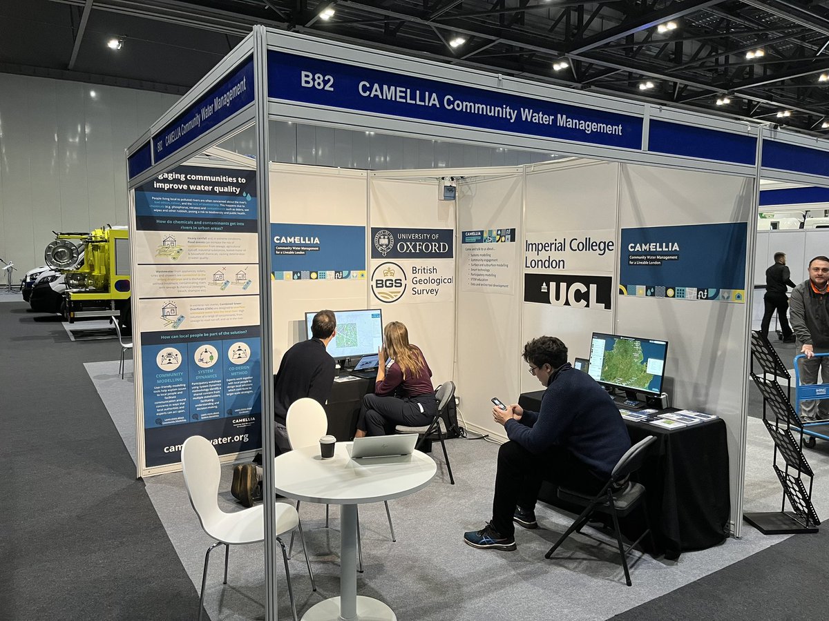 apbutler's tweet photo. CAMELLIA is running a stand at FloodEx. Come and visit us and see what tools and products we’ve developed to support community water management. 
(Stand B82) https://t.co/hBatUYcn1B