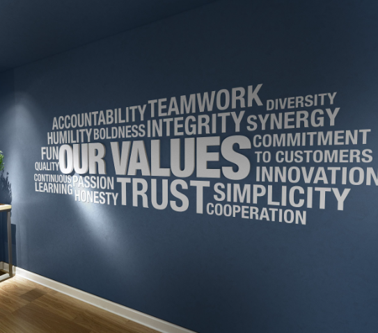 supergraf's tweet photo. @stewenz Na - welche Firma ist das? #wallofvalues https://t.co/WX8tqhNiXj