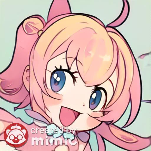 ミミックに前回と違う自分の絵をもぐもぐさせた 髪型が不安定だけどぱっと見可愛い気がする #mimic 