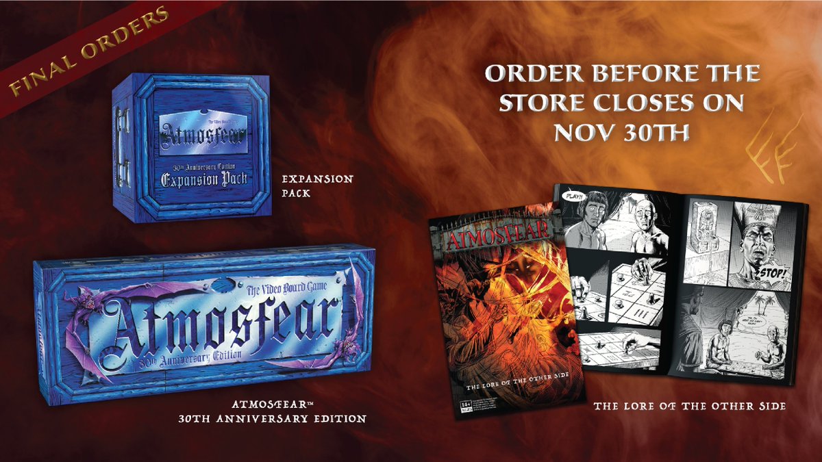 _TheGateKeeper's tweet photo. TICK TOCK MAGGOTS you have until Nov 30th to get hold of my Limited Edition 30th Anniversary game, the Expansion Pack and 'The Lore of the Other Side' comic book. ORDER NOW or MISS OUT!!! https://t.co/amxkhRyYMB https://t.co/xaOuYTPul4