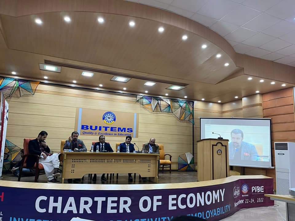 npgppk's tweet photo. Muhammad Fazal, Project Director of the National Poverty Graduation Programme, took part in a panel discussion titled "Creating Good Jobs &amp; Entrepreneurs" at the 36th AGM &amp; PSDE Conference held at #BUITEMS #Quetta.
@GovtofPakistan @IFAD @PIDEpk @agmpsdepide @BUITEMS_edu https://t.co/hu0GQO0Q45