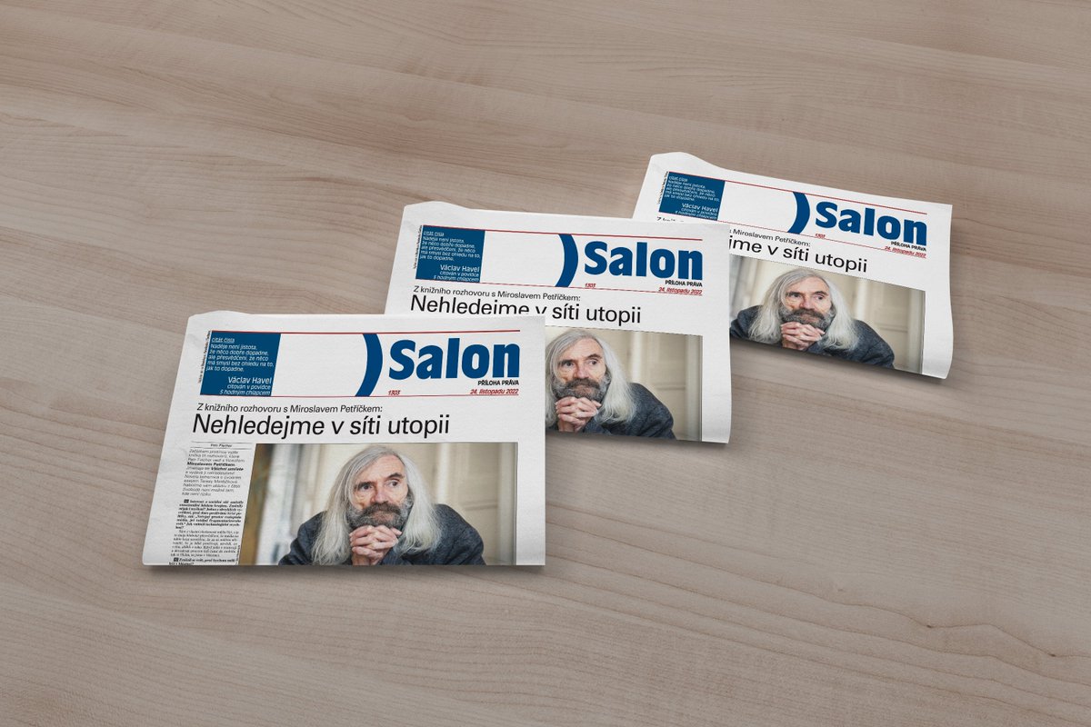 Ve čtvrtek v Salonu:
• ukázka z knižního rozhovoru <a href="/petrfischer3/">petr fischer</a> s filosofem Miroslavem Petříčkem
• šveholivá slovenská povídka Barbory Hrínové o devadesátkách
• <a href="/EvaKlicova/">Eva🔑Klíčová</a> nad knihou Adama Havlíka Marky, bony, digitálky
• Saša Uhlová o studentských stávkách za klima
