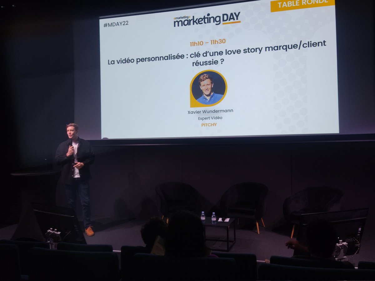 Emarketing_fr's tweet photo. #MKDAY22 La vidéo personnalisée : clé d'une love story #marque et #client réussie ? Comment provoquer le coup de foudre ? #digital
@WundermannXav @PitchyProd https://t.co/5eWGc07uA4