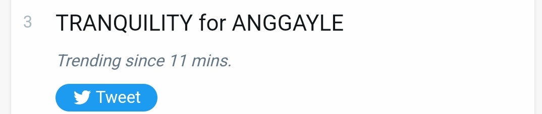 AngGayleOFC's tweet image. top three na tayo. kaya ba mag top one?

TRANQUILITY for ANGGAYLE