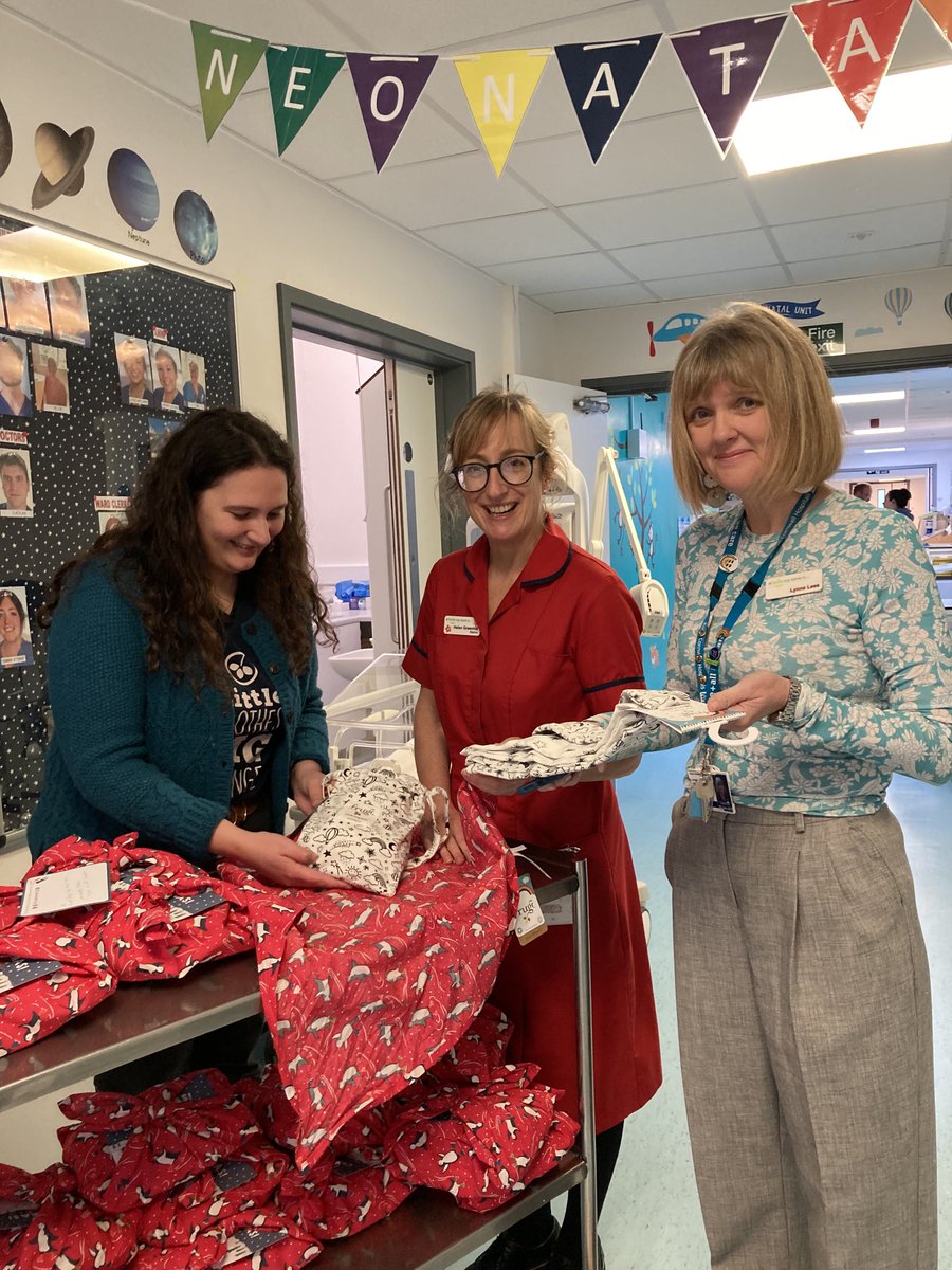 RCHTCharity's tweet photo. Gosh, the gorgeous folk at ⁦@welovefrugi⁩ are just brilliant.

Yet again they’ve donated bundles of teeny baby clothes to our Neonatal Ward.  

More to come but here’s Matron Helen Greenhill, Frugi Laura and I swooning over the stunningly beautiful tiny, tiny clothes. https://t.co/7CH0sDdSJ5