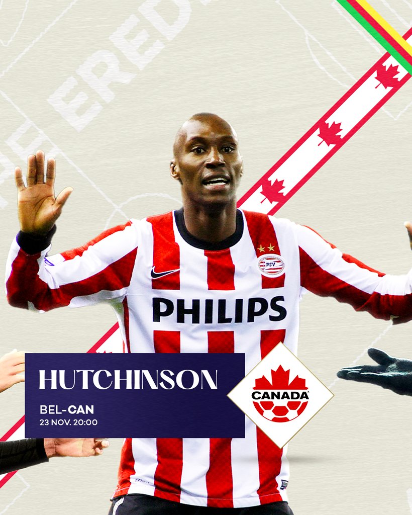 eredivisie's tweet photo. Vanavond om 20.00 uur zien we bij 🇧🇪 #BELCAN 🇨🇦 maar liefst zes ex-eredivisiespelers in één wedstrijd 📺 Uiteraard een van de smaakmakers van vorig seizoen, Loïs Openda, maar ken je Wout Faes nog?👀 Bij Canada treffen we een oud-PSV'er met Atiba Hutchinson!

#FIFAWorldCup https://t.co/LYERRvc4BY