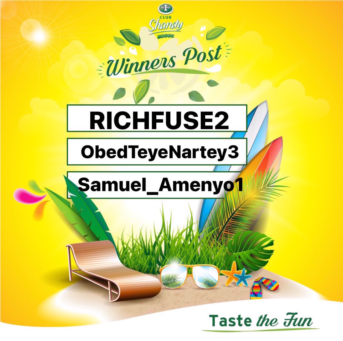 clubshandybosoe's tweet photo. Congratulations to our winners from last weeks's #GameDayWednesday π» π»
@RICHFUSE2 @ObedTeyeNartey3 @Samuel_Amenyo1
Ps: Follow our page and stand the chance of being our next winner.
#ShandyGameDay https://t.co/Xtcy23xm8o
