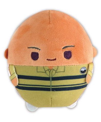 このジャッカルぬいお肉屋さんのコロッケみたいで可愛すぎ 