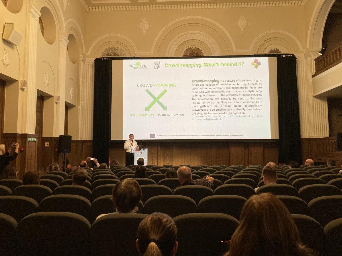 TeRRIFICA_'s tweet photo. Our partners from @WGSEiGP @UAM_Poznan have done a great job creating and analyzing the data of @TeRRIFICA_'s crowd-mapping tool.
Do you want to know more?
Now on stage, "A Data Basis Tool for Visualisation – TeRRIFICA’s Crowd-Mapping tool"
Streaming🔗https://t.co/ZZzJyRN5r4 https://t.co/9NRXJtnj56