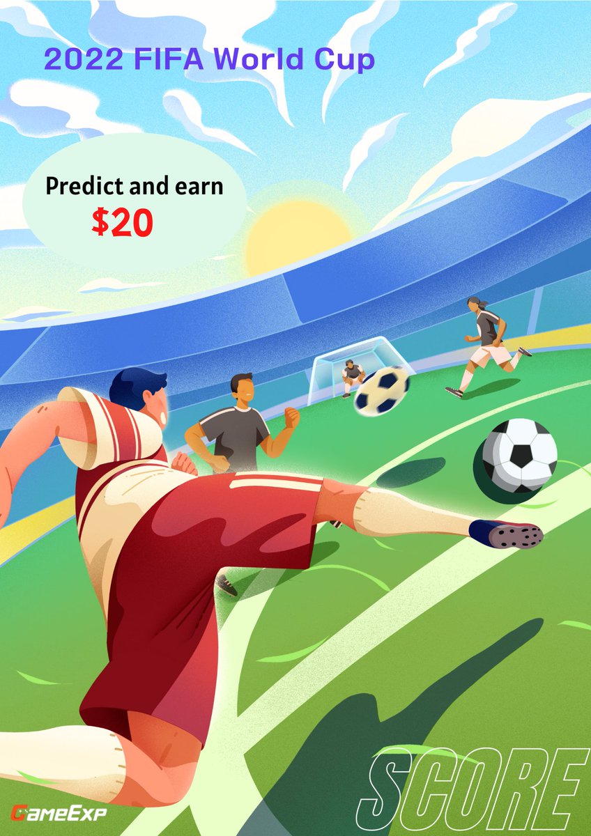 GameExpEng's tweet photo. 2022 FIFA WORLD CUP Prediction⚽️🔥
⏰ Now - Dec. 2
👉Follow @GameExpEng & Retweet
👉Comment your predictions on the Final 3 Teams
💰5 lucky participants with correct predictions will get $20 each!
#FIFAWorldCup #FIFAWorldCup2022
#Predictandwin #PredictTheWorldCup https://t.co/gIHJAqSAvL