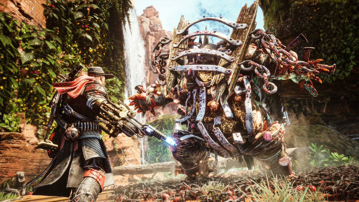 JVCom's tweet photo. Le test de Evil West est dispo ! 

+ Des combats intenses qui bougent bien
+ Un Beat’em up 3D qui va à l’essentiel
+ Jouable en coop
- Un level-design vraiment simpliste
- L’exploration quasiment inexistante
- Ambiance sonore passable

Notre avis : 14/20
https://t.co/ccwU6wx43u https://t.co/dVYurjTCJS