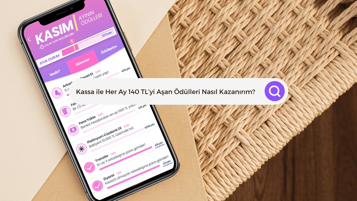 Kassa Active Yayında!
Yani artık basit görevleri tamamlayarak ayda cüzdanınıza +140 TL katkıda bulunabilirsiniz.

Üstelik Kassa’lı olanlar oyuna 1 adım önde başlıyor. 
kassa.co/active
_
#kassaactive #kassa #cüzdan #kassacüzdan