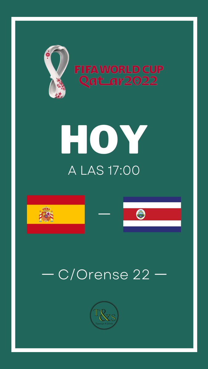 ToppingSalads's tweet photo. ¡Os esperamos en C/ Orense, 22!
#Qatar2022 https://t.co/OKh0S8mVc0