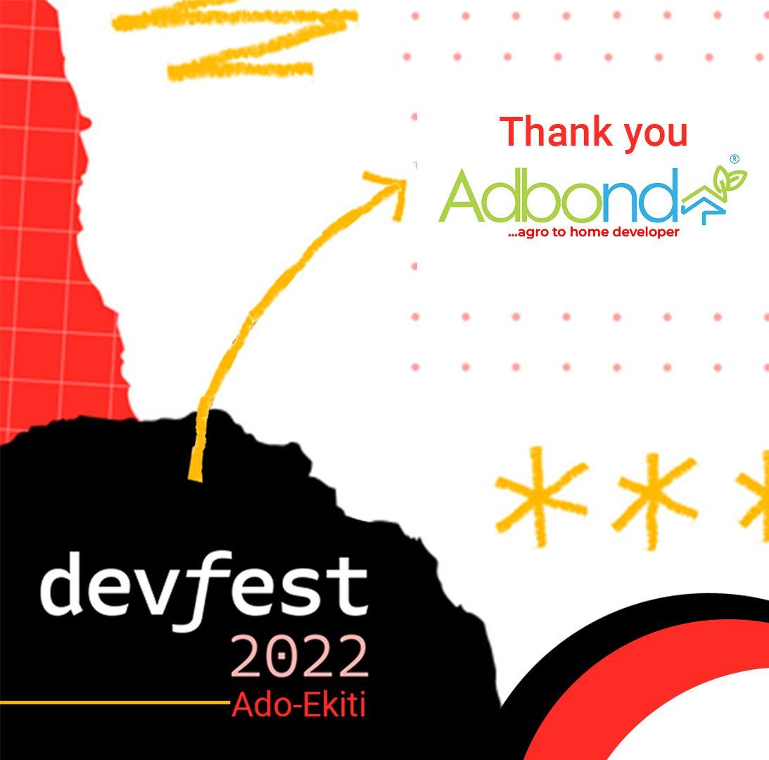 gdgadoekiti's tweet photo. Words ain't just enough for the amazing support from @adbondharvest as they made 2 of #DevFestAdo22 attendees land property owners just like that.
We value your trust and confidence in us to make #DevFestAdo22 a memorable one.
#DevFest2022 #DevFestAdoEkiti #DevFestAdo22 https://t.co/jY3igwXnXy