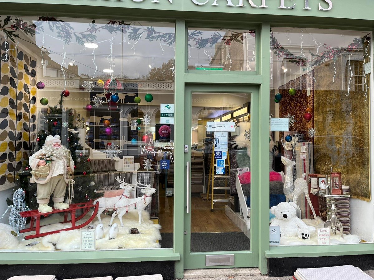 Christmas windows are up and running with our members and this one is amazing.

A big shout out to Mandy, Eric and Tim at Fashion Carpets in Tunbridge Wells for these two wonderful windows!

#fashion #windows #carpets #flooring #tunbridgewells #greendale #christmaswindow