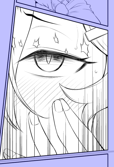 こういう表情描いてる時が本当に好き 