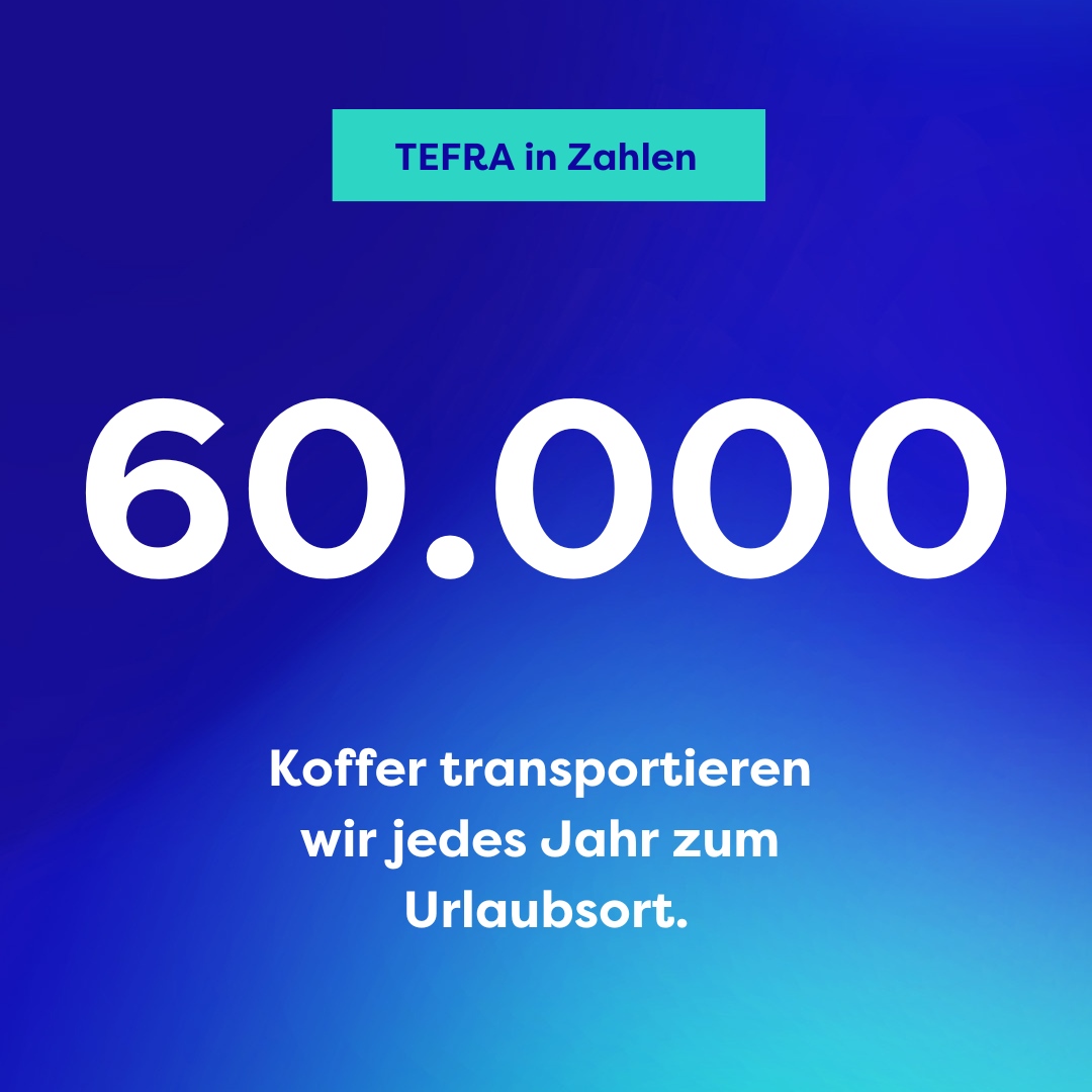 tefrahh's tweet photo. Wir stellen Ihnen in der nächsten Zeit einige Fakten zu TEFRA vor. 🛄 Wussten Sie zum Beispiel, dass wir jährlich mehr als 60.000 Koffer zum Urlaubsort liefern? Egal ob Sie eine Kreuzfahrt unternehmen oder Ihren Urlaub in einem Hotel verbringen.

#TEFRA #ReisenOhneGepäck #Fakten https://t.co/4rB8r0JOZM
