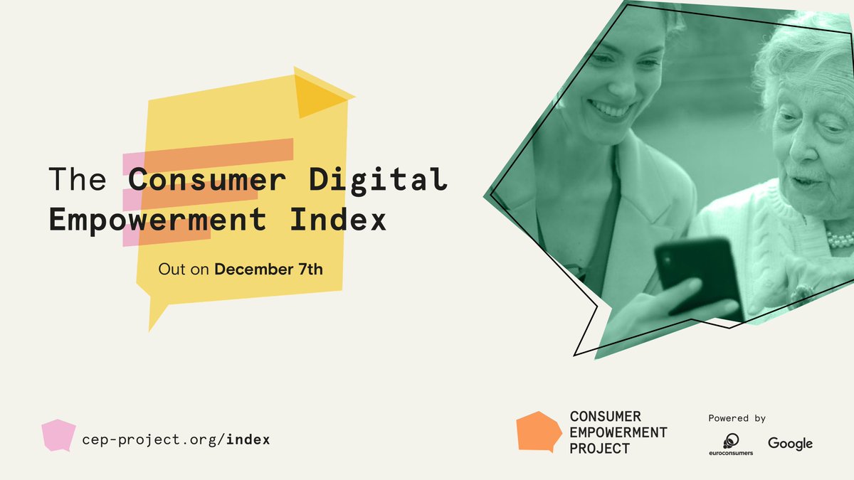 🚀 The latest 2022 initiative of the Consumer Empowerment Project is yet to be launched. 
Stay tuned!

#consumer #digital #research 
<a href="/euroconsumers/">Euroconsumers</a> <a href="/googleeurope/">Google Europe</a>