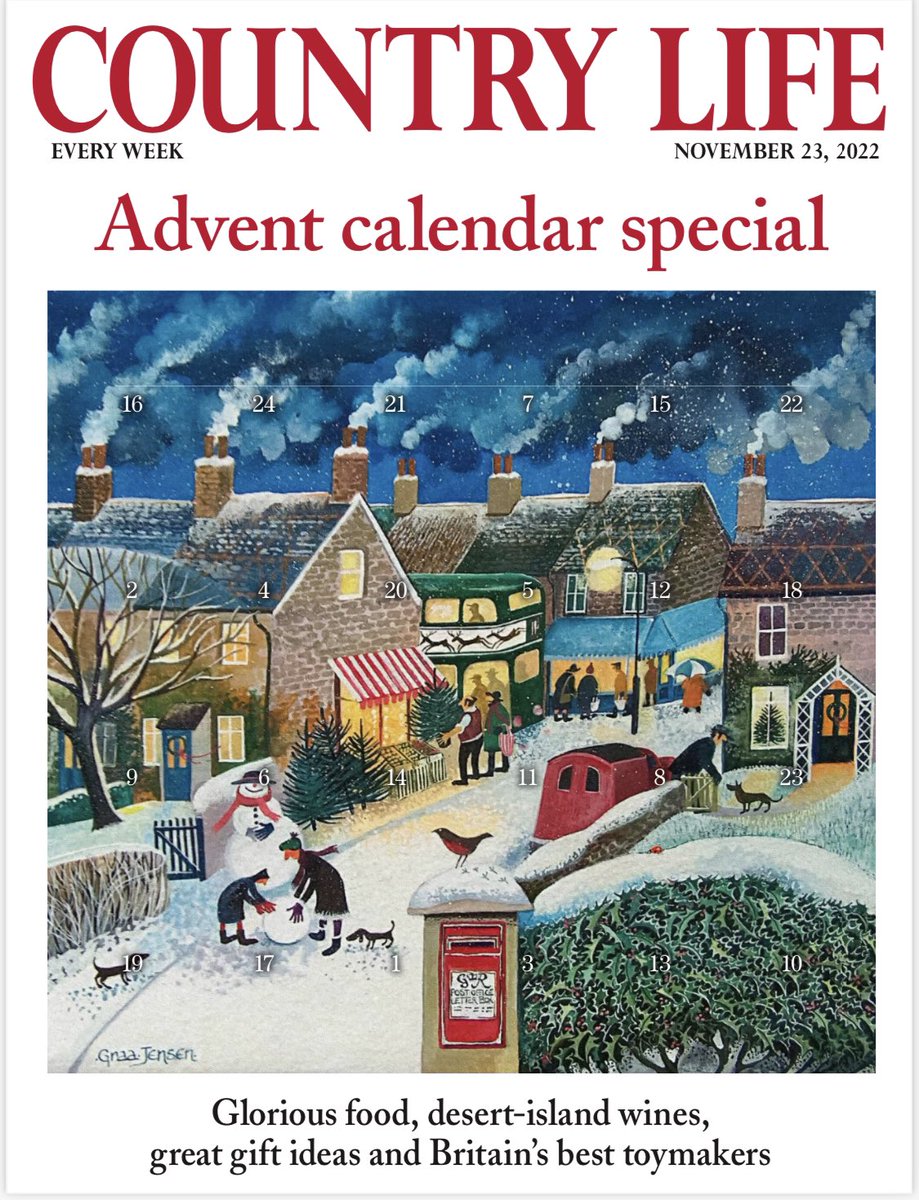 MuellerJohnF1's tweet photo. Be sure to get this week’s copy of Country Life for the advent calendar and my article on heraldry // Country Life 23 November 2022 //  #heraldry #coatofarms #countrylife #countryhouse #adventcalendar #englishhome #englishinteriorstyle #britishfood  Apologies for the Illustration https://t.co/q3lpICn9NR