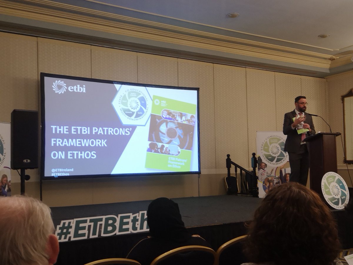 Séamus Conboy <a href="/ETBIreland/">ETBI</a> launching ETBI Patrons' Framework on Ethos. Huge milestone for Community National Schools and all schools under ETB Patronage 🤗 #ETBEthos