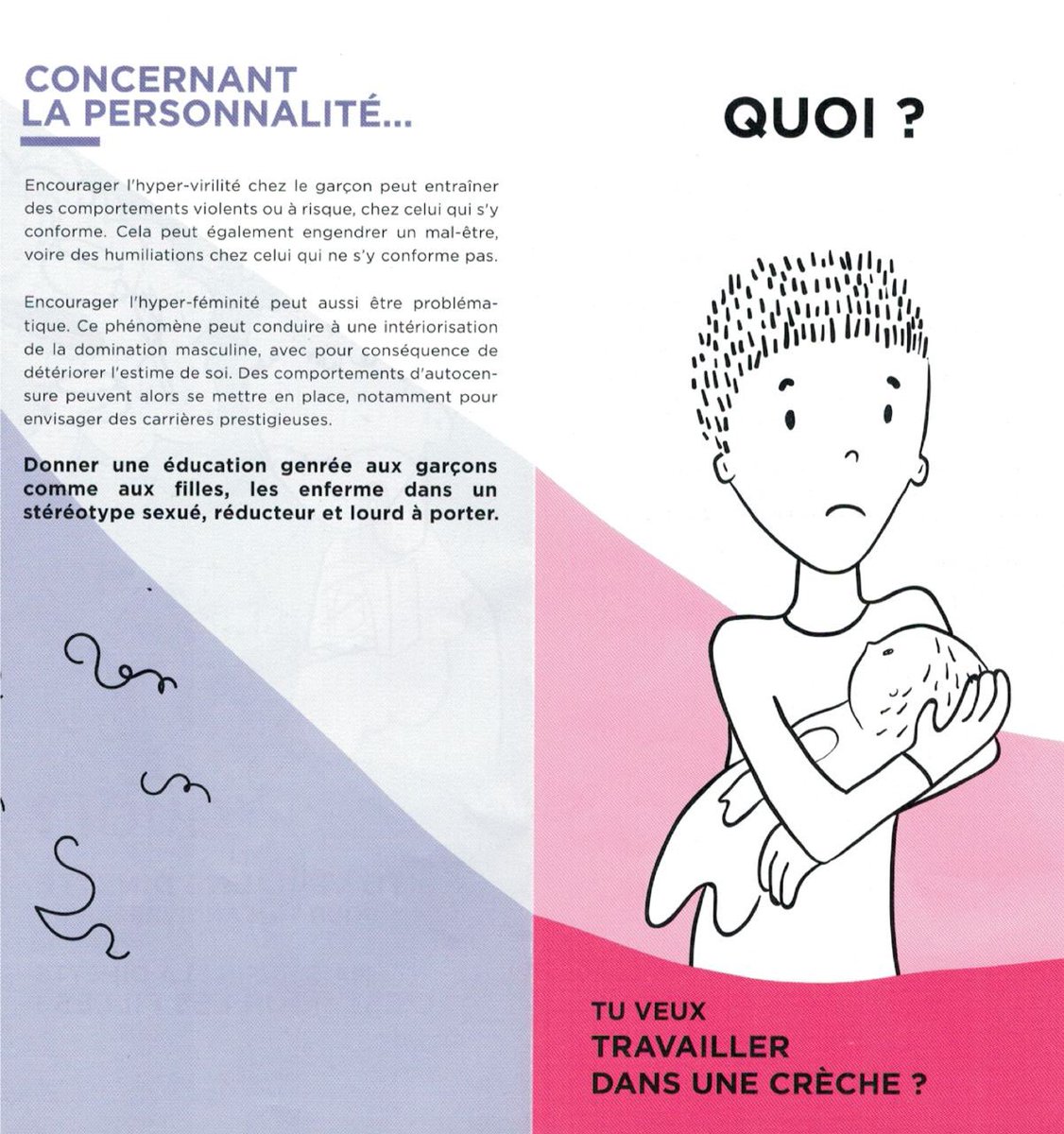 ParentsVigil's tweet photo. 🟡 La mairie de @Paris distribue ces manuels aux parents pour leurs enfants. Il y est même expliqué que les femmes n'ont pas de prédispositions naturelles physiques. Qu’est-ce qu’en pense l’@Academie_Paris ?

Agissez contre la propagande LGBT à #Paris : https://t.co/XtQxnMciJd https://t.co/6FhqrWvbmV