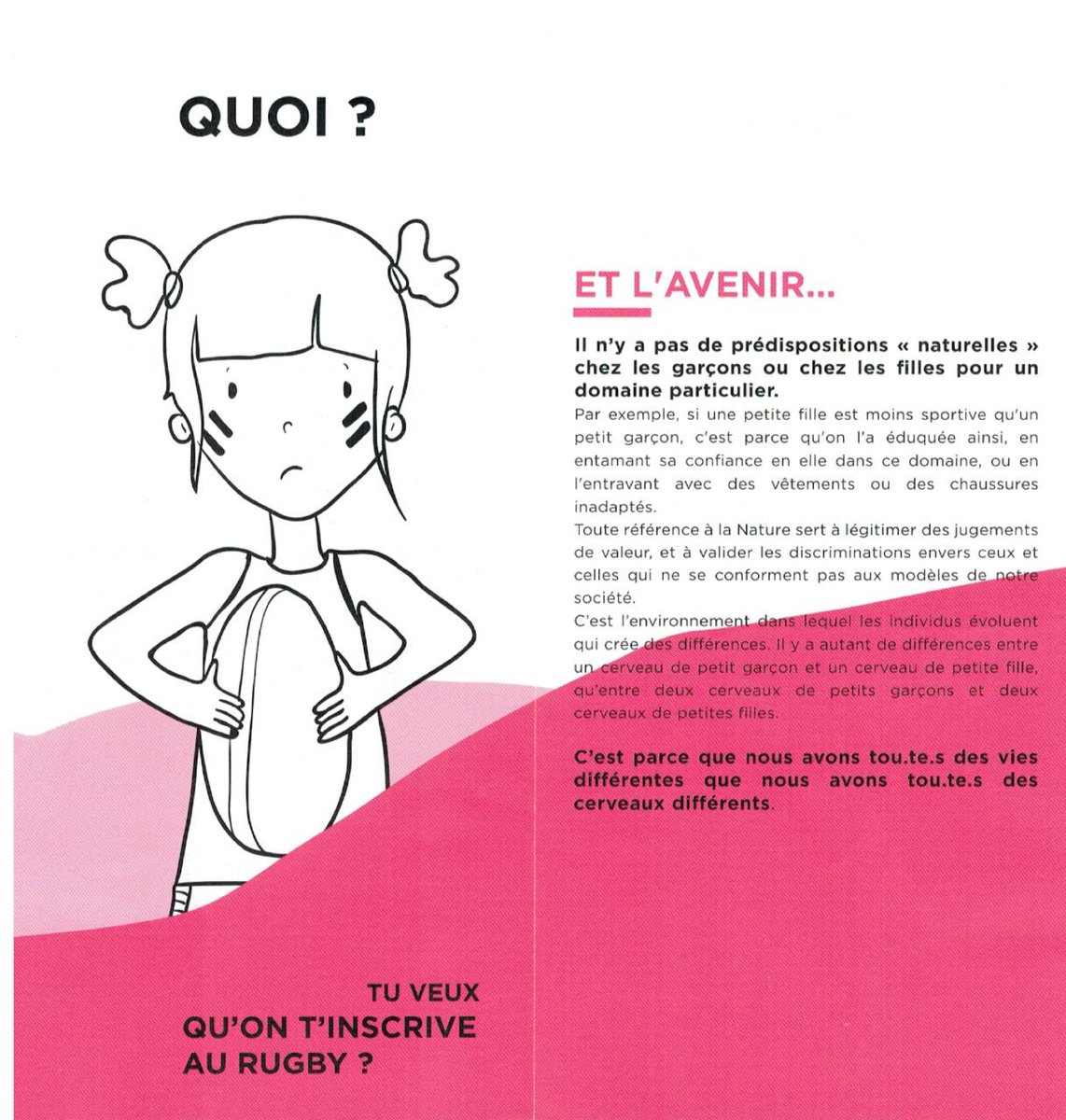 ParentsVigil's tweet photo. 🟡 La mairie de @Paris distribue ces manuels aux parents pour leurs enfants. Il y est même expliqué que les femmes n'ont pas de prédispositions naturelles physiques. Qu’est-ce qu’en pense l’@Academie_Paris ?

Agissez contre la propagande LGBT à #Paris : https://t.co/XtQxnMciJd https://t.co/6FhqrWvbmV