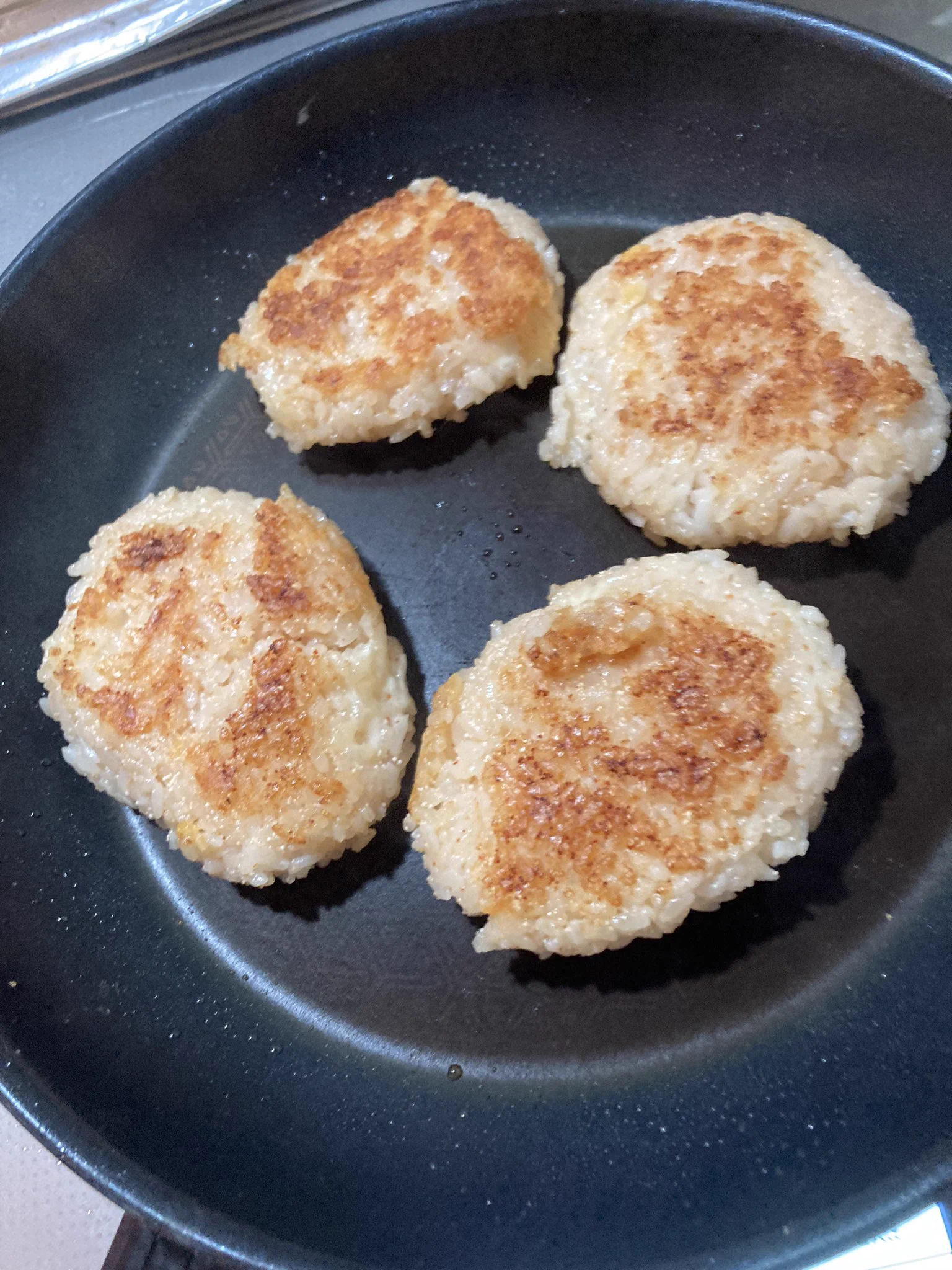 明太子焼きおにぎり作った  