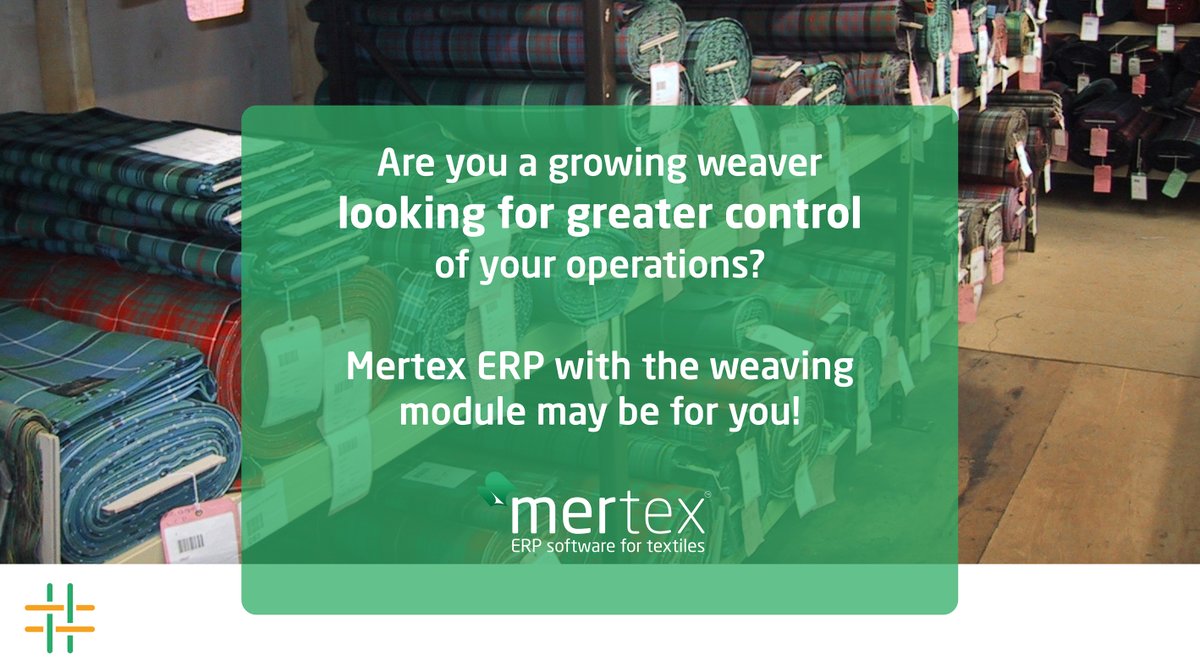 reflexdata's tweet photo. The Mertex ERP weaving module handles inventory control throughout the weaving process, helping you to plan production, assist with material requirements, &amp; perform capacity planning to meet scheduled orders.
Find out about our Weaving module https://t.co/YHoEaoYjmU
#erpsoftware https://t.co/5jLFaeFw8K