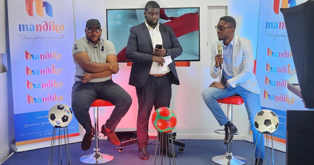 mandikordc's tweet photo. Nous sommes déjà en direct, Suivez la coupe du monde en exclusivité sur @mandikotv avec votre présentateur Guylain Boba et son invité @glodymwenda 
#maroc #qatar2022 https://t.co/3k1wakJiXD