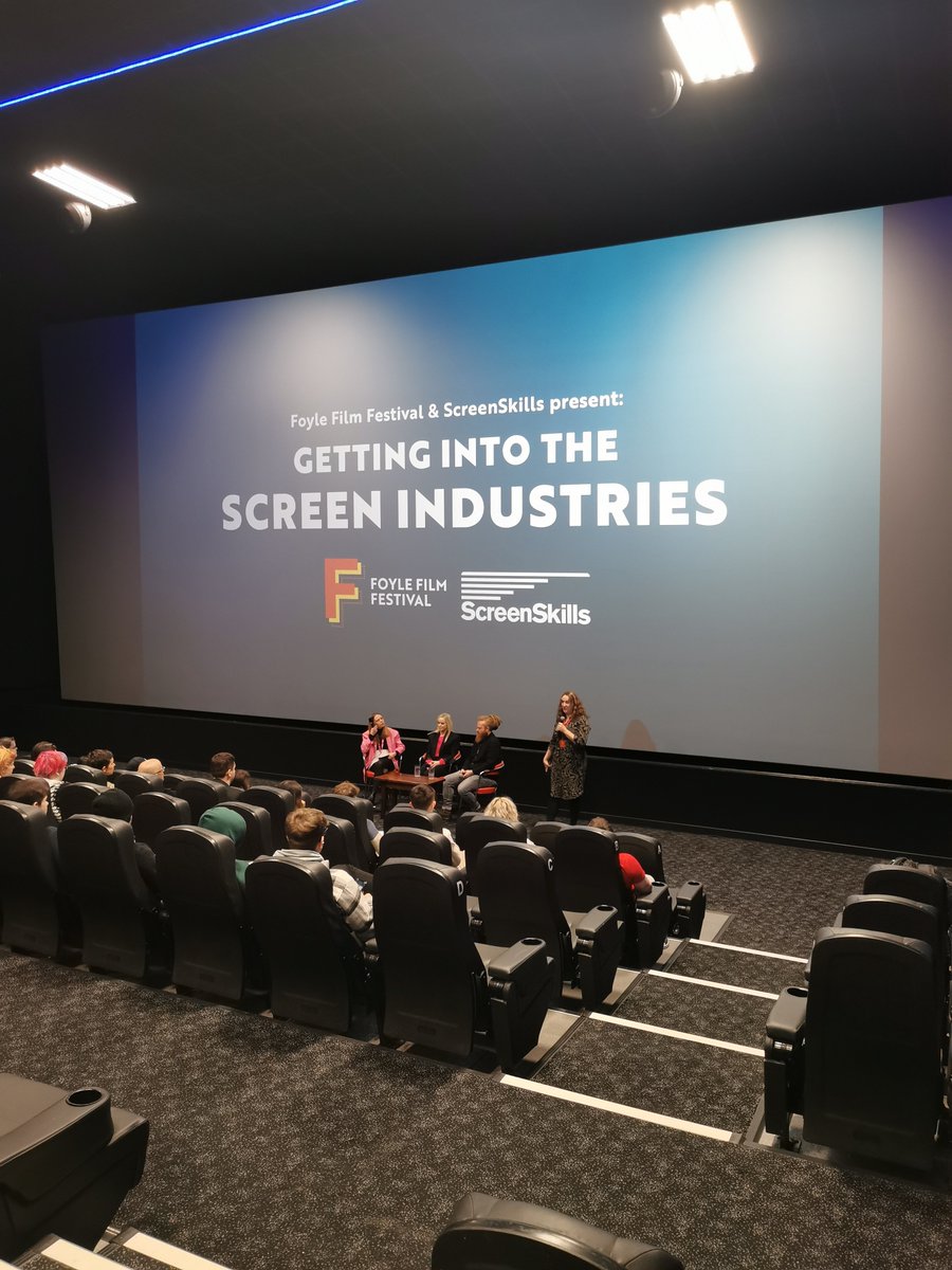 RachelMcD86's tweet photo. Schools event as part of @FoyleFilm  led by @nerve_centre  Great opportunity for students to hear from industry professionals https://t.co/Cvjklhs07w