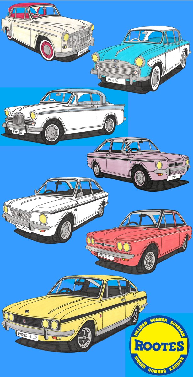 CustomCvd's tweet image. Hi all, been having another little play, Classic Rootes Group Coupes, what you think?😊#rootesgroup #hillmanminxcalifornian #sunbeamrapier #hillmanimp #singerchamois #sunbeamstiletto
