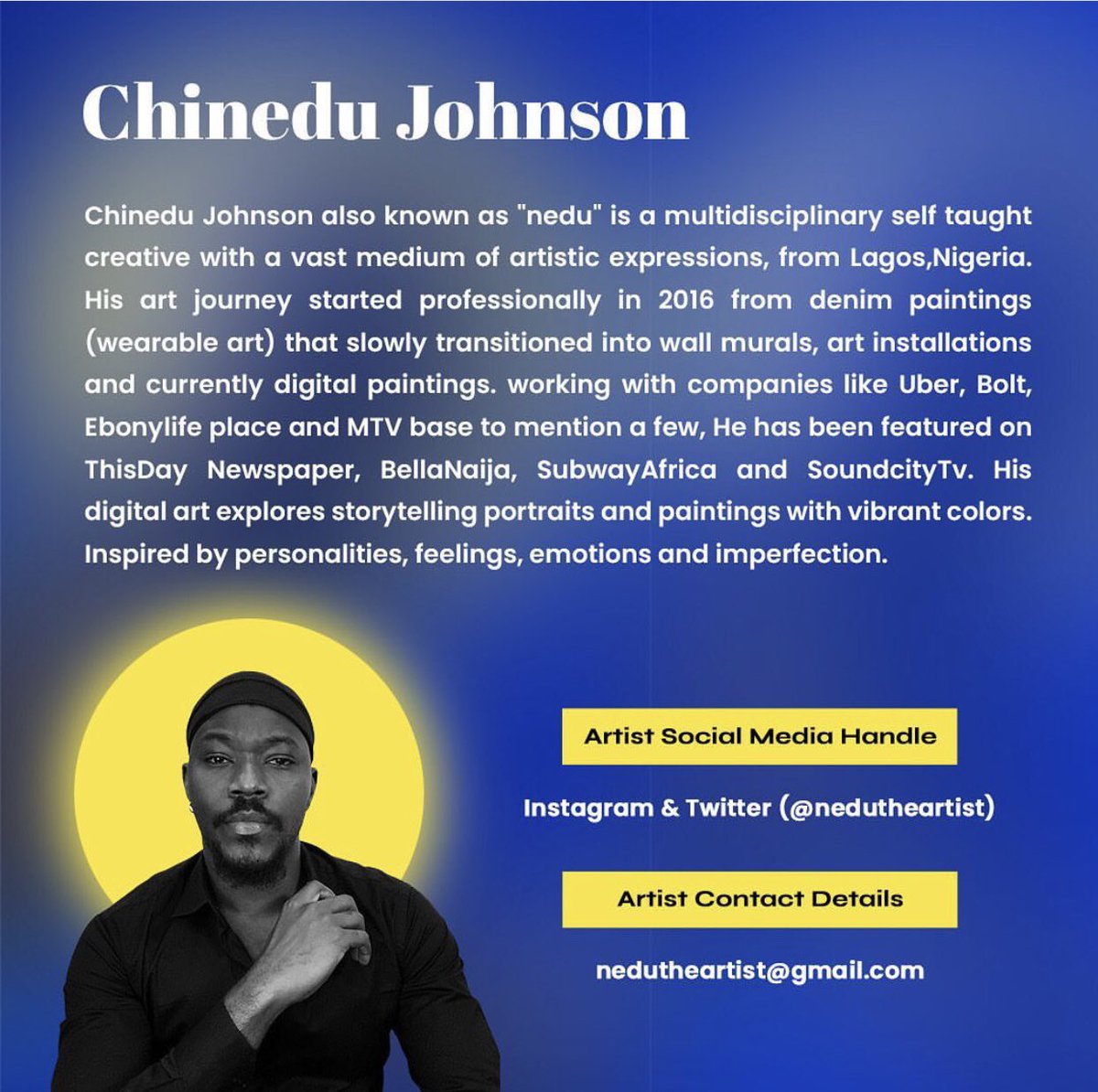 Exhibition Alert!!! The Introspection Exhibition by Chinedu Johnson is currently on display at the Discovery Museum.