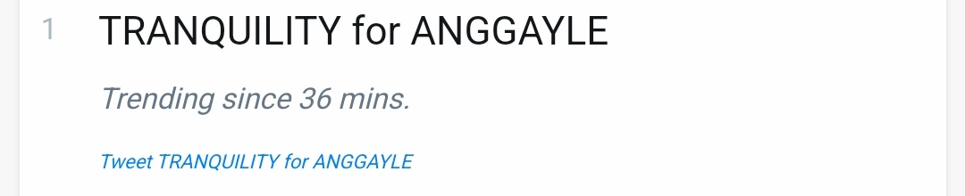 AngGayleOFC's tweet image. top spot yayy maintain guys lezgooo

TRANQUILITY for ANGGAYLE