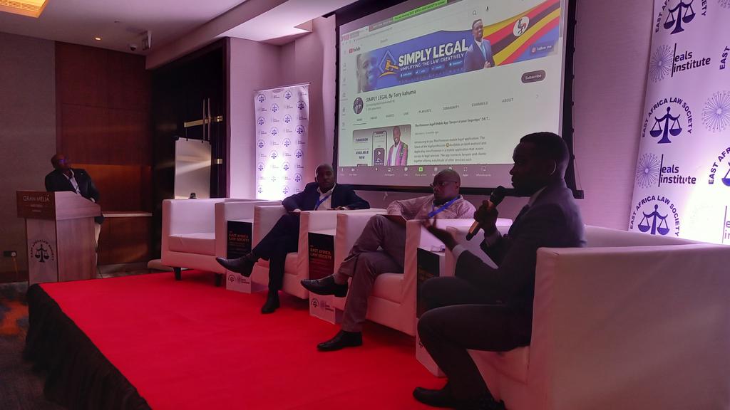 ealawsociety's tweet photo. Happening now: 
Young Lawyers panel on Technology and the Evolution of the Legal Practice ; Influence of Technology on the Law Firm.

👉https://t.co/FQc9br2mKD

@SimplyLegalLaw
@musallan @xcenneth @kta_law @legalPSG @lawsocietymak @uculaw @nkumba_law @yeaaln https://t.co/Phlo8eK6ni