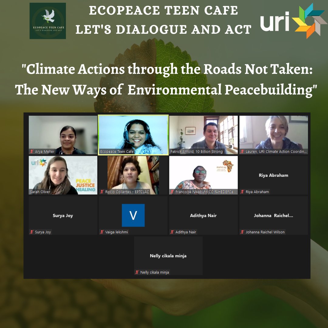 cafe_ecopeace's tweet photo. We launched our new initiative for climate action.

Let's work together for a better world.

#ecopeace #ecopeaceteens #teens4nature #uri #urimultiregion #uriyouth https://t.co/0lo5lxBdQo