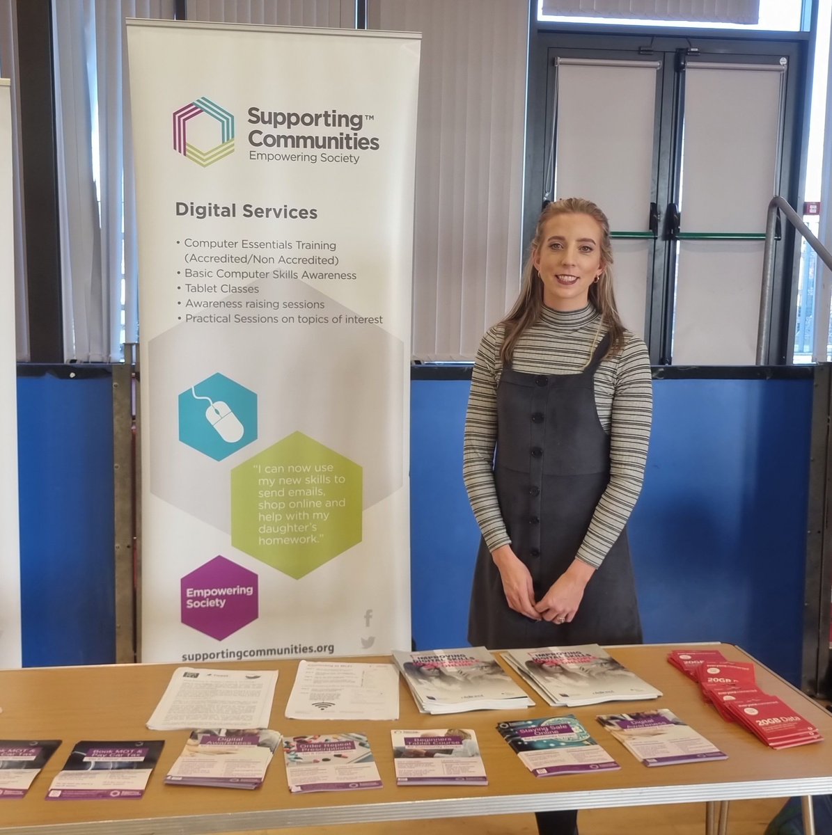 Stef_SuppCom's tweet photo. Come down to Girdwood Community Hub for the Men's Health Exhibition 😊📲📸
@dptfinance @SuppCommunities

#DigitalNI #DigitalInclusion #GoOnNI https://t.co/cwwRFSWGk2