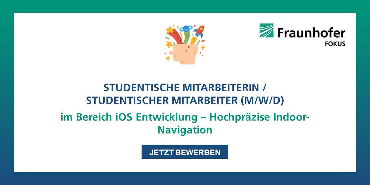 Ihr seid gut in das Wintersemester gestartet? Und sucht einen Nebenjob, der Euch beruflich weiterbringt, in einem netten Team – ganz nah an der <a href="/TUBerlin/">TU Berlin</a> und auch gut erreichbar von der <a href="/BHT_bln/">Berliner Hochschule für Technik (BHT)</a> aus? Dann kommt zu uns: 🚀  jobs.fraunhofer.de/job/Berlin-Stu… ⏳ Bewerbungsfrist: 30.11. #Jobs
