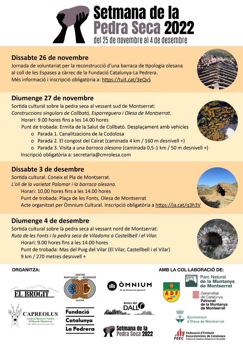 🔴 SETMANA PEDRA SECA|

▶ El Centre Muntanyenc i de Recerques #Olesa impulsa diferents activitats al municipi per celebrar la Setmana de la Pedra Seca. 

👉 Recupera l'entrevista amb Joan Soler i Sergi Fontanals, membres <a href="/CMRO_info/">CMROlesa</a>.
🔗 bit.ly/3EXSYqs