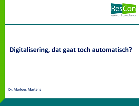 ResConbv's tweet photo. Met veel plezier voor de medewerkersmiddagen van de @hva een presentatie verzorgd waarom digitalisering niet vanzelf gaat. https://t.co/dRD2c2wUyQ