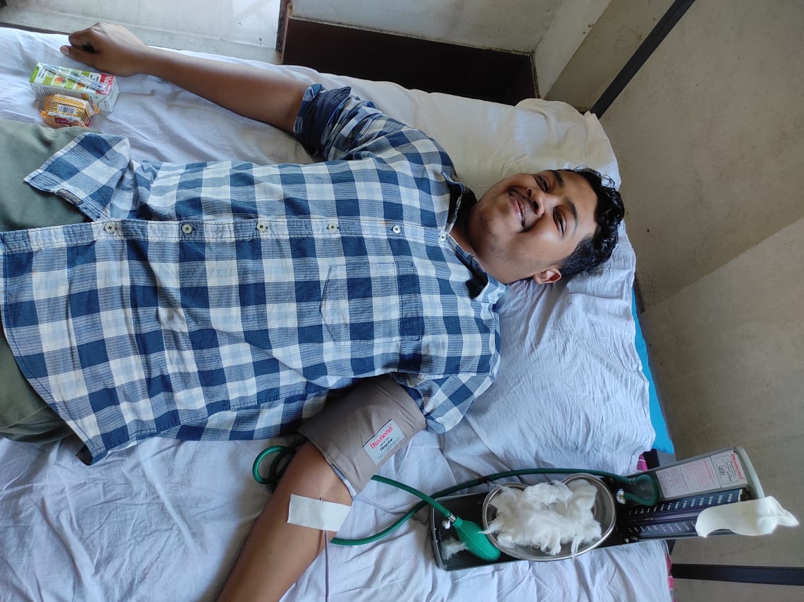 Three MBA (FT) 2022 Batch students donated blood in a Blood Donation Camp at <a href="/DibruUniv/">Dibrugarh University</a> to commemorate the 400th Birth Anniversary of #LachitBarphukan. The students are Mr. Bijit Swargairy, Md. Firoz Ali and Mr. Sartaz Aziz.