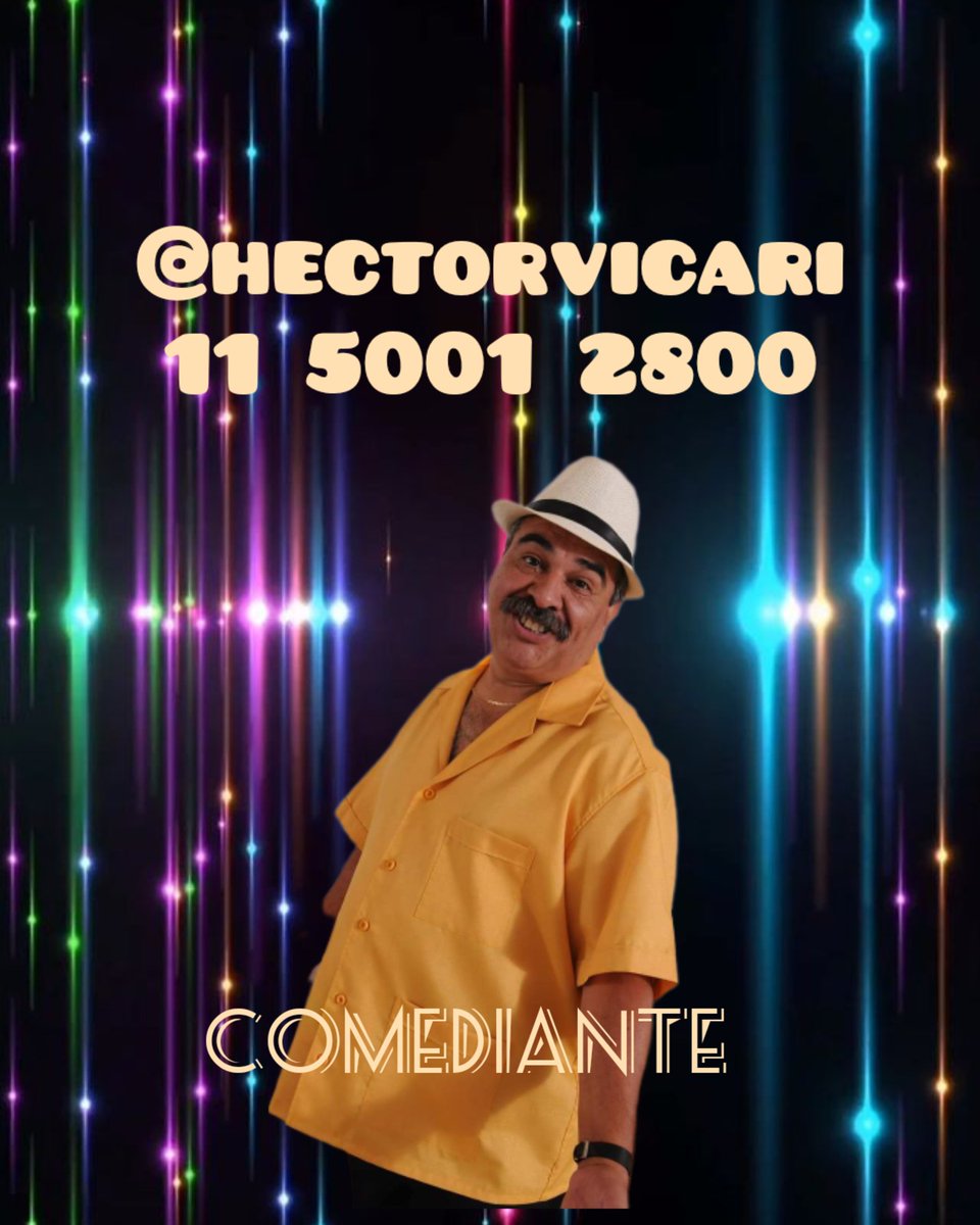 HectorVicari's tweet photo. Llámame para reírnos juntos https://t.co/UNJeFiFiuF
