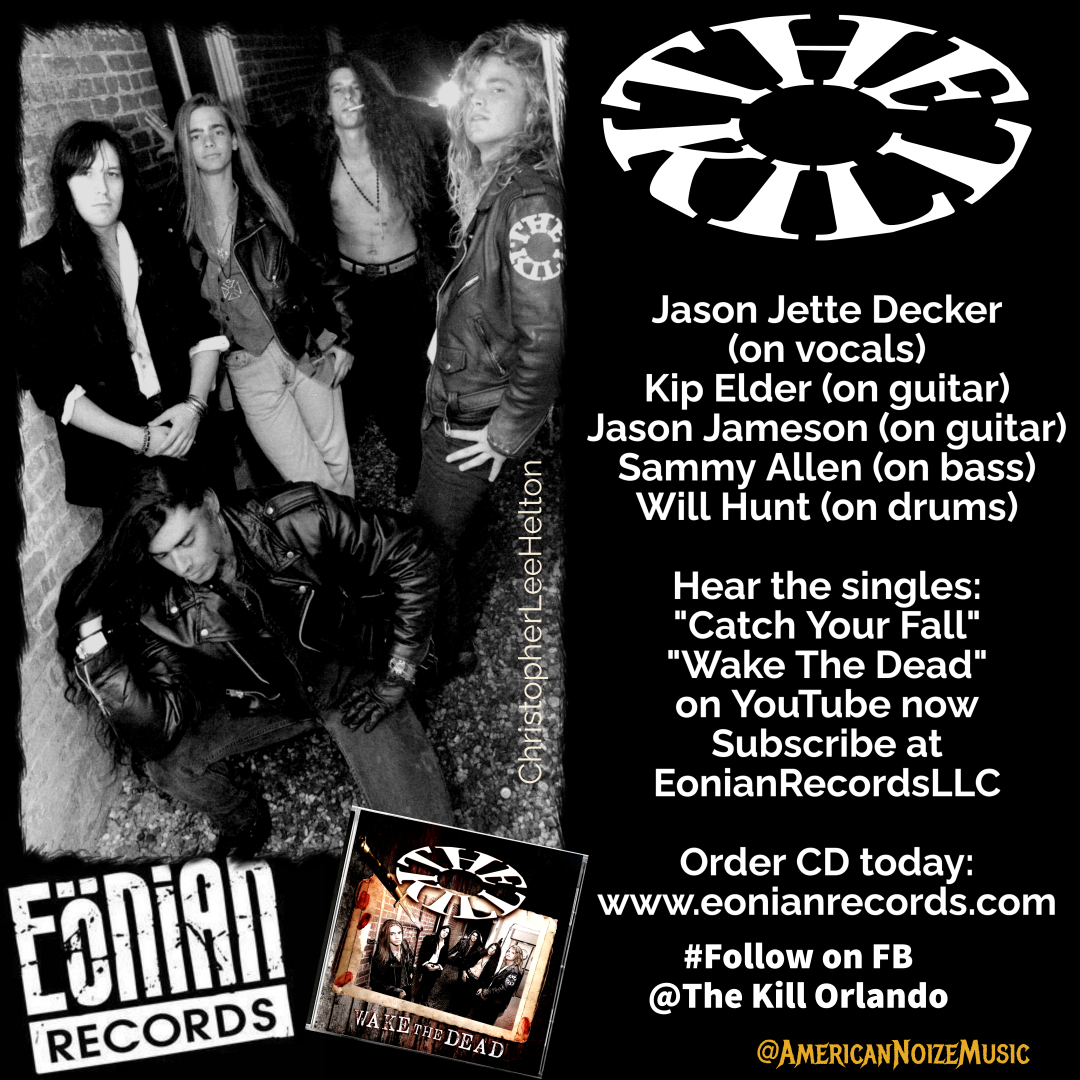 KiddMe5's tweet photo. #WaybackWednesday but happening NOW! #TheKillOrlando CD release 11/25 on @EonianRecords . Check out the single "CatchYourFall" now... https://t.co/efGQ5UamMj with @WillFNHunt of @Evanescence on drums #JetteDecker #KipElder #JasonJamison #SammyAllen 28 yrs in the making! https://t.co/wbk9HLceGB