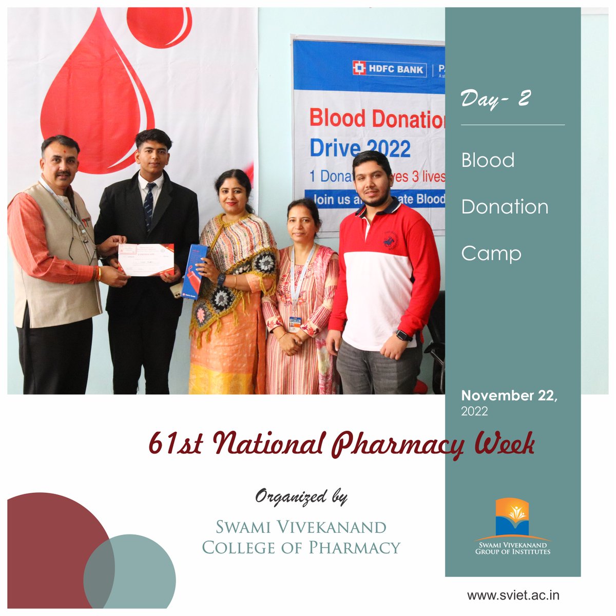 svietofficial's tweet photo. Glimpses of #Day2 from 61st #NationalPharmacyWeek!
#sviet #college #contest #bpharm #mpharm #dpharm #practice #pharmacist #nationalpharmacyweek #pharmacyprofession #facepainting #modelmaking #svcp #students #punjab #chandigarh #NPW2022 #Healthcare #bestpharmacycollegeinchandigarh https://t.co/oD21Rech7D