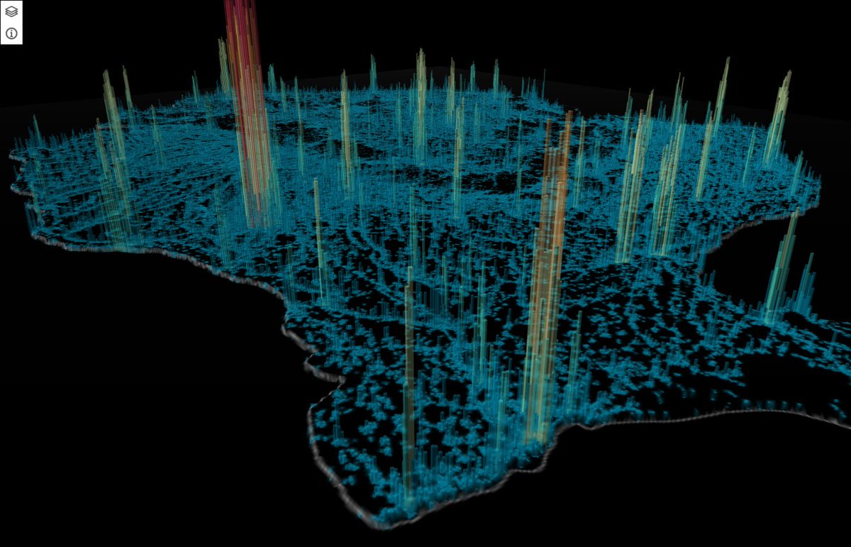maptheclouds's tweet photo. #30DayMapChallenge Day 21. Data - Kontur Population Dataset => 2/2

And some more detailed images.

'Romania - Population Density'

#Qgis2threejs #QGIS https://t.co/ygendlFjGW