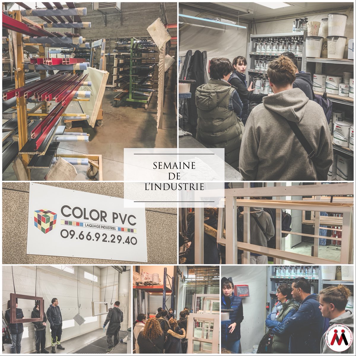 🟢Visite de l'entreprise 𝗖𝗼𝗹𝗼𝗿 𝗣𝗩𝗖 🎨 spécialisée dans le laquage sur tous les supports pour les PROFESSIONNELS et PARTICULIERS (colorpvc.fr) 
Avec des jeunes très intéressés par la découverte de ces métiers 🤩 
<a href="/DGEntreprises/">Direction générale des Entreprises</a>
#SEDI22 #SemaineIndustrie